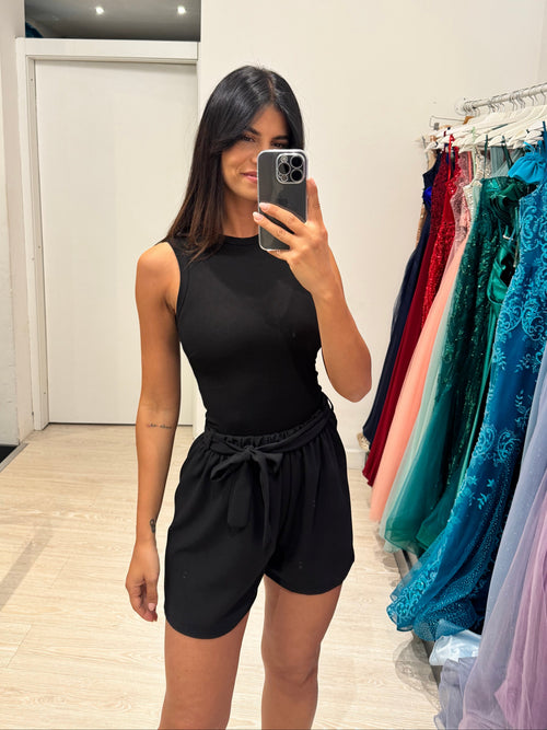 Shorts leggero con cintura