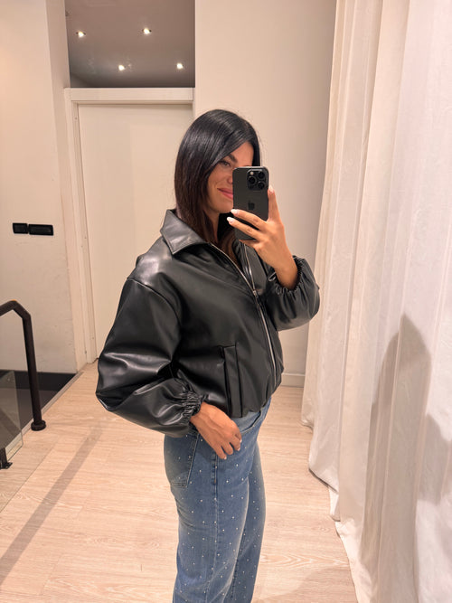 Giacca bomber ecopelle