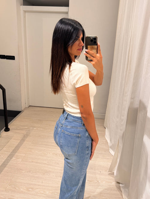 Jeans a palazzo basic