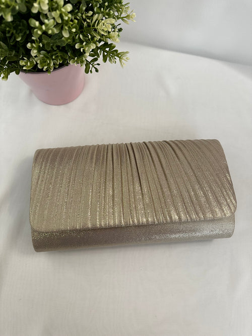 Pochette pieghe Lurex