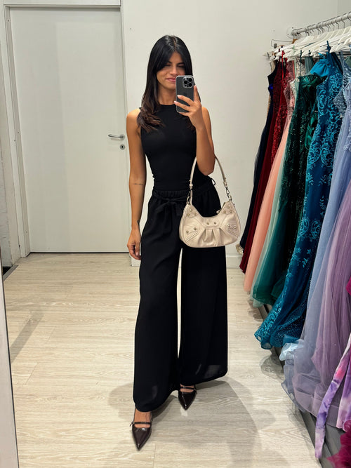 Borsa Nadia con borchie ecopelle