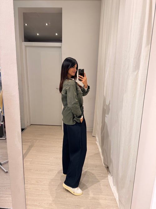 Giacca jeans strass