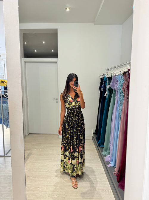 Vestito lungo fantasy viscosa
