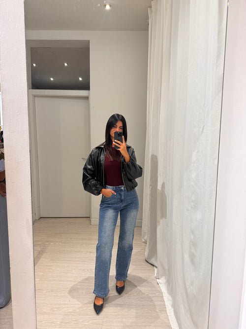 Giacca bomber ecopelle