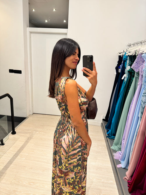 Vestito lungo fantasy viscosa