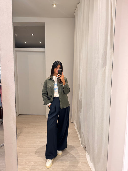 Giacca jeans strass