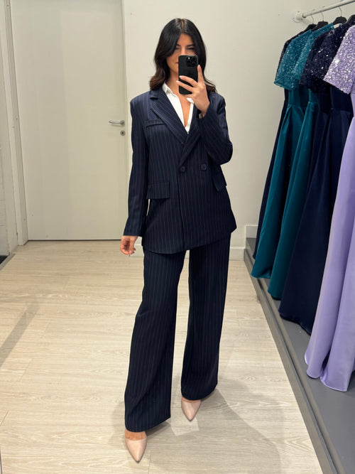 Completo gessato doppiopetto