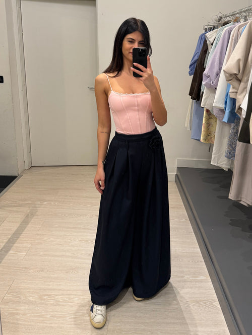 Completo giacca e pantalone palazzo pence e fiore