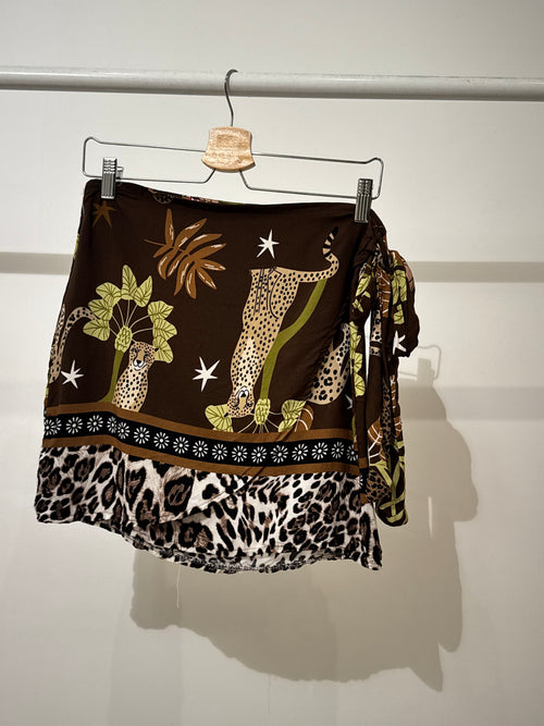 Gonna pareo puma e Animalier