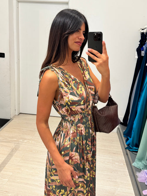 Vestito lungo fantasy viscosa