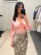 Body scollo v arricciato