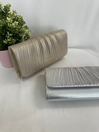 Pochette pieghe Lurex