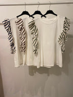 T-shirt manica righe