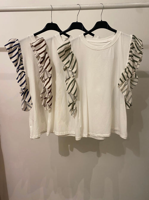 T-shirt manica righe