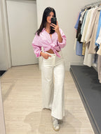 Camicia righe e tasca