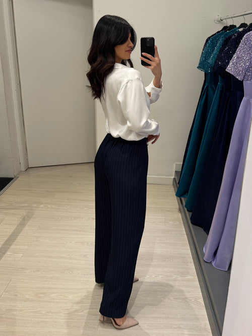 Camicia raso con colletto