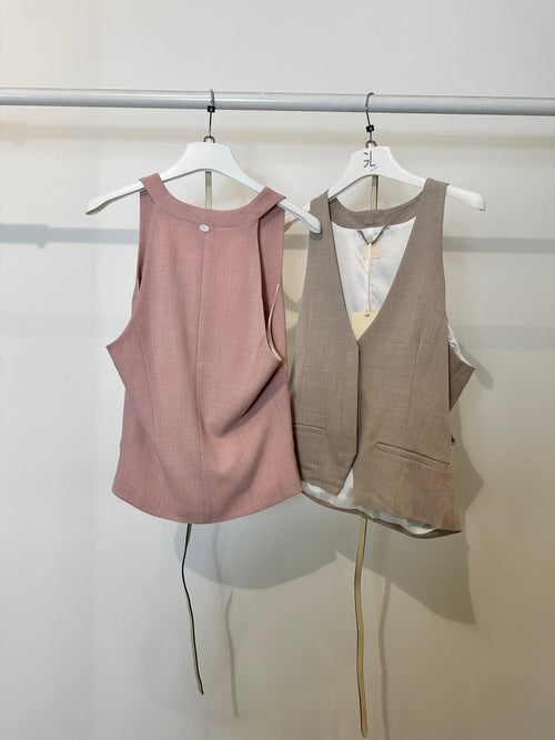 Gilet elegante con cintura gl