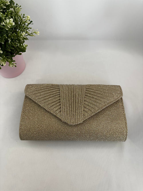Pochette busta con drappeggio