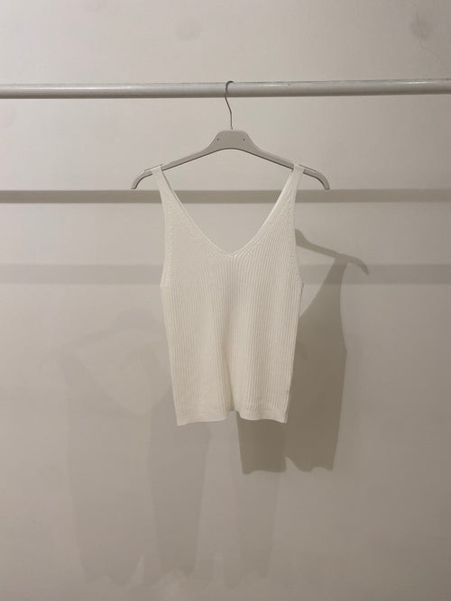 Top maglia scollo V