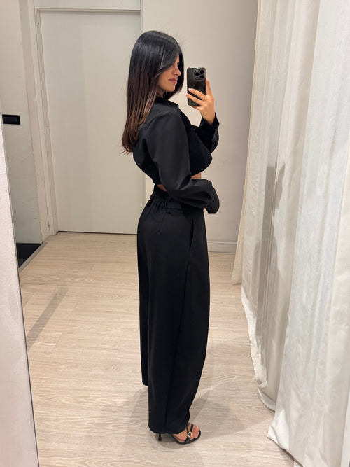 Completo giacca corta pantalone balloon