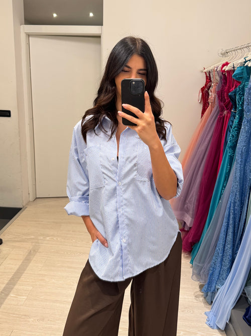 Camicia righe e strass
