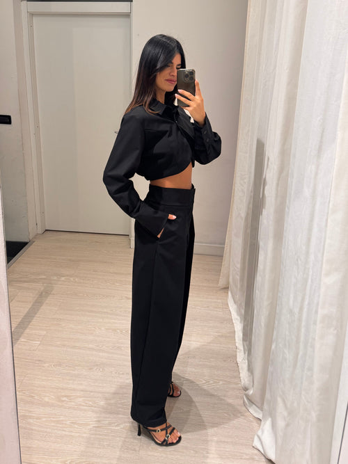 Completo giacca corta pantalone balloon