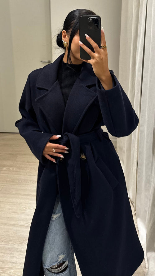 Cappotto lungo doppiopetto D6AT6835
