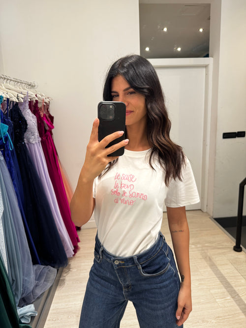 T-shirt le scuse le bevo solo se sanno di vino
