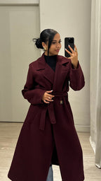 Cappotto lungo doppiopetto D6AT6835