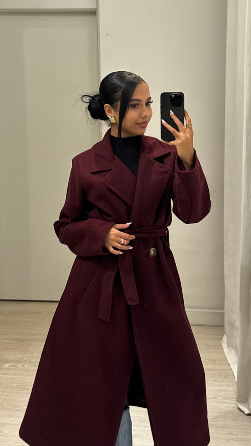 Cappotto lungo doppiopetto D6AT6835