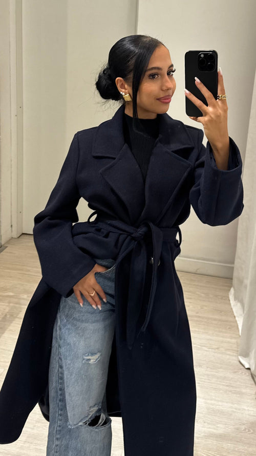 Cappotto lungo doppiopetto D6AT6835