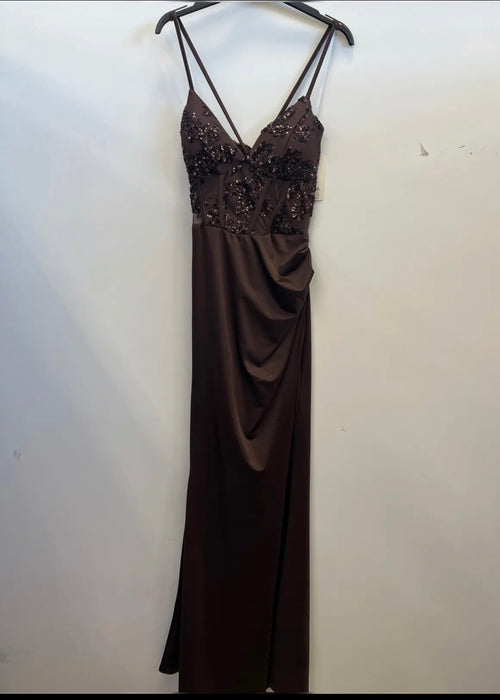 Abito cerimonia sirena corpetto paillettes