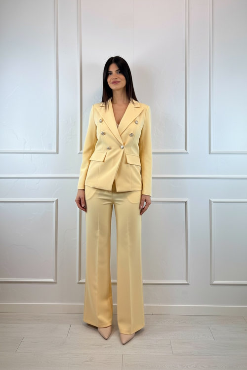 Completo giacca doppiopetto e pantalone zampa