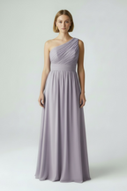 Abito cerimonia maxi monospalla drappeggio